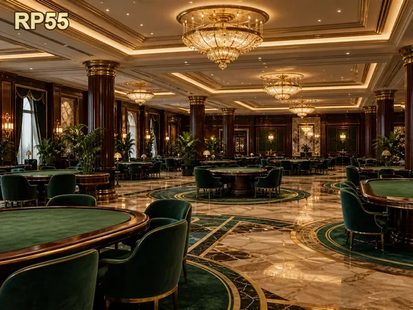 Ilustrasi meja Baccarat